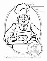 Baker Coloring Pages Printable Jobs Drawing Color Getcolorings Kb sketch template