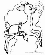 Reindeer Rudolph Nosed Goats Gruff Rentier Deer Honkingdonkey Ausmalbild Sleigh Coloring Coloringhome sketch template