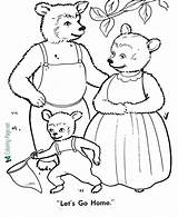 Bears Goldilocks Fairy sketch template