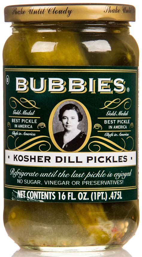 Bubbies Pure Kosher Dill Pickles In 2020 Kosher Dill Pickles Pickles