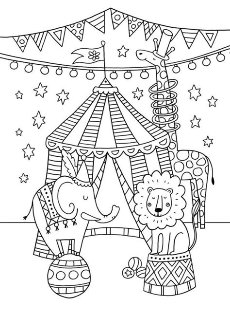 circus colouring card circus theme preschool preschool circus
