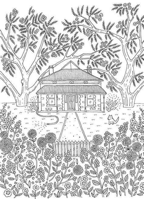 page   homes  love country style magazine coloring pages