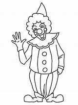 Clown Coloring sketch template