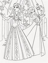 Coloring Pages Disney Princess Frozen sketch template