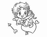 Cupido Cupidon Colorare Bambino Coloriage Colorier Enfant Disegno Menino Acolore Coloritou Pintar sketch template