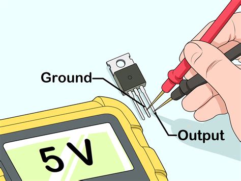 test  voltage regulator  steps  pictures