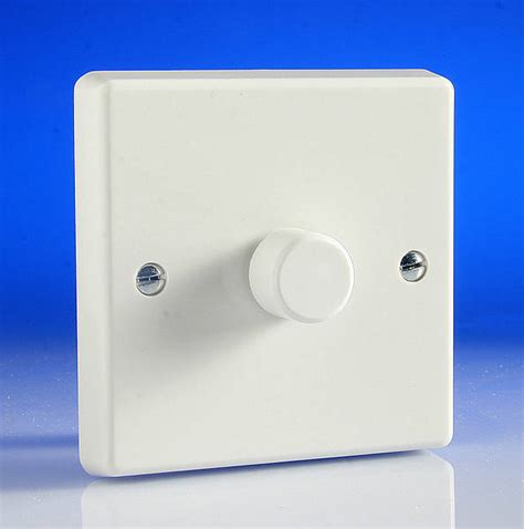 gang  push onoff rotary dimmer switch white varilight hq