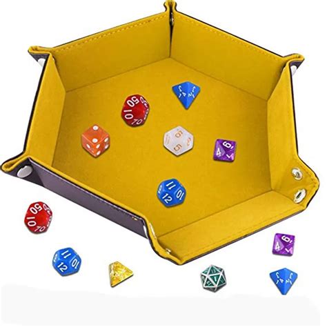 sided pu leather  velvet foldable dice tray  buttons buy
