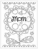 Coloring Mothers Pages Print Preschool sketch template
