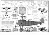 Fokker Triplane sketch template