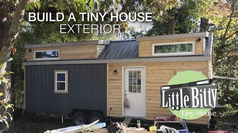 build  tiny house exterior youtube