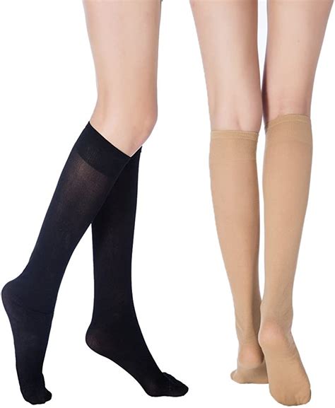 manzi women s black 3 pairs nude 3 pairs luxury soft knee high