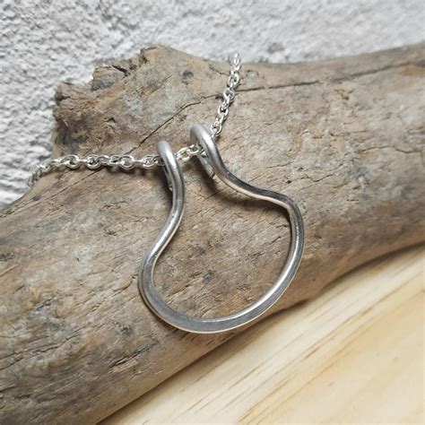 ring holder necklace silver pendant necklace wedding  etsy canada