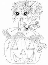 Coloring Pages Halloween Stamps Digi Stamp Visit Girls sketch template