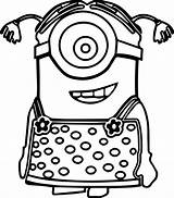 Minion Coloring Pages Clipart Color Girl Drawing Printable Minions Baby Kids Print Pdf Wecoloringpage Clipground Clipartmag 1jpg Book sketch template