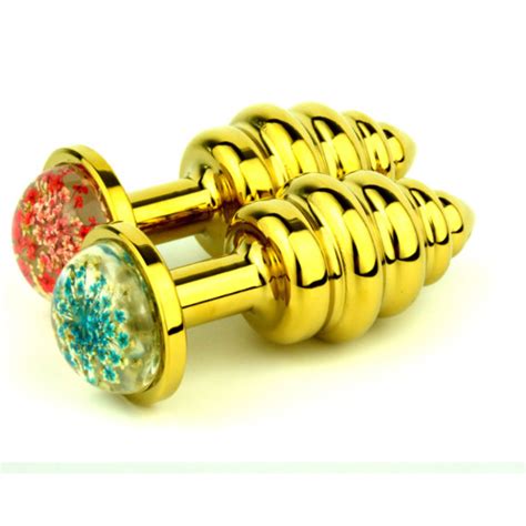 colorful star jewelry base anal plug wholesale spiral butt