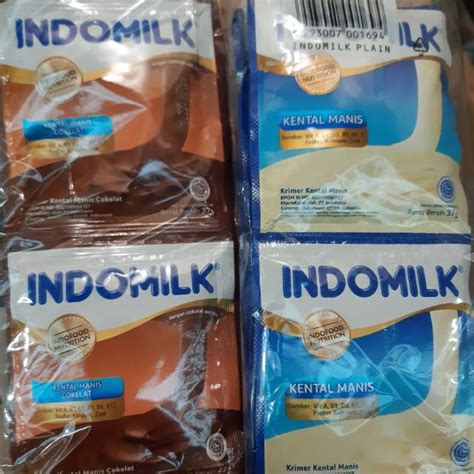 Jual Susu Kental Manis Indomilk Sachet 6x37gr Shopee Indonesia