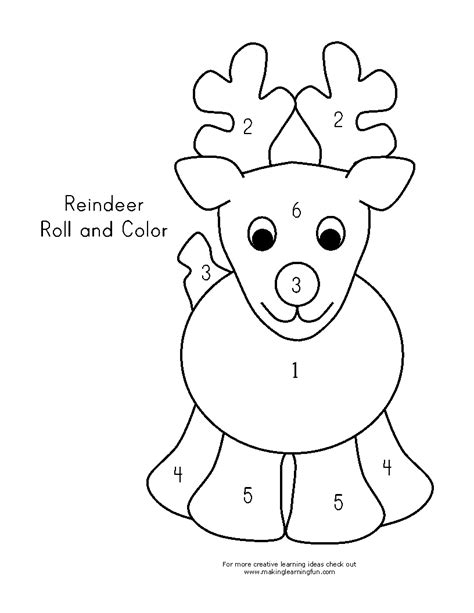 reindeer printable template