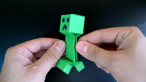origami figurina din minecraft youtube