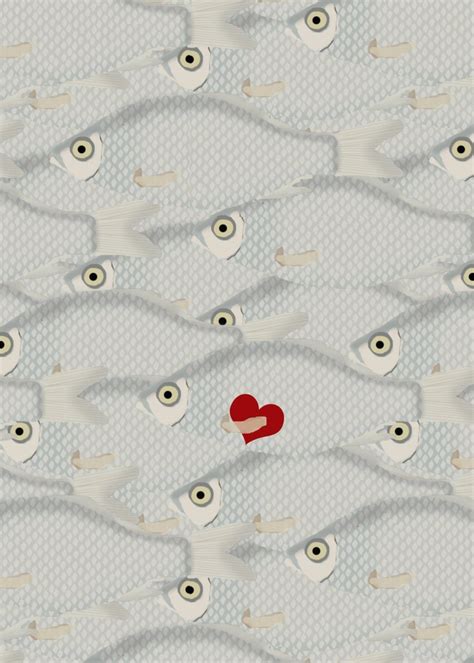 valentines day fish printable card etsy