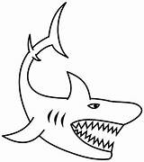 Shark Teeth Coloring Sharp Open Jaw Great sketch template