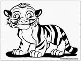 Tiger Coloring Pages Cute Kids Realistic Printable Colouring Sheets Titan Posted Baby sketch template