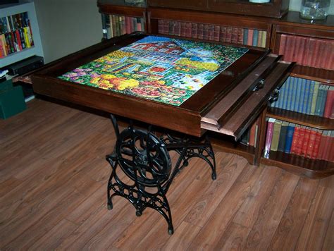 diy puzzle table  drawers home  garden reference