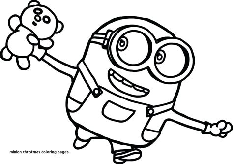 minion christmas coloring pages  getdrawings