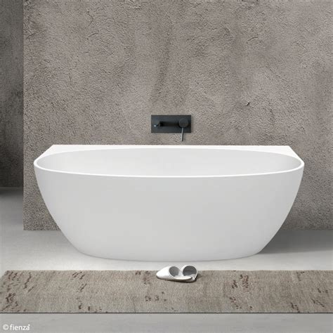 Fienza Keeto 1500 Bathtub Back To Wall Acrylic Bath Tub Gloss White