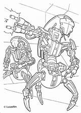 Grievous General Coloring Pages Wars Star Getdrawings sketch template