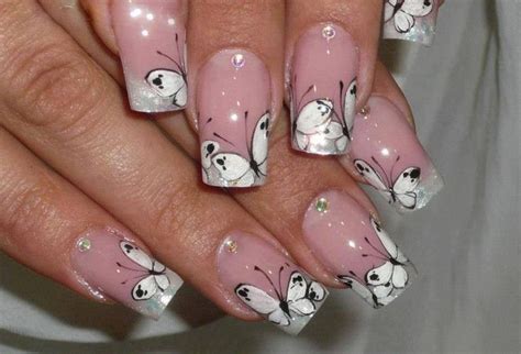 nail butterfly design unas pinterest