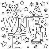 Winter Coloring Pages Printable Sheets Kids Choose Board sketch template