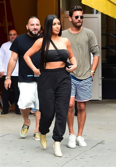 kim kardashian and scott disick enjoy lunch in new york