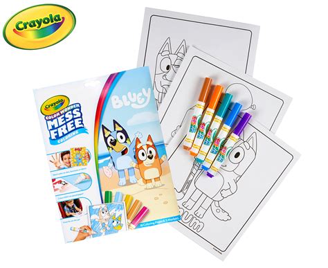 crayola color  mess  coloring bluey book catchcomau