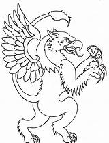 Tattoo Griffin Cool Outline Drawing Outlines Drawings Easy Coloring Designs Tattoos Body Scary Pages Printable Pyrography Simple Fartsy Artsy Rocks sketch template