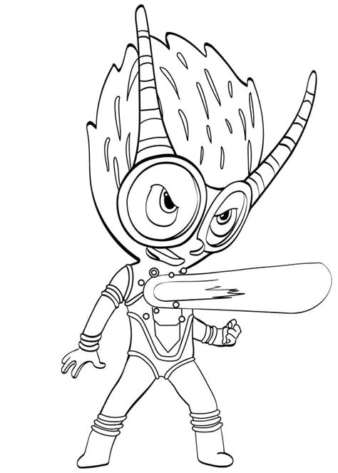 firefly pj masks coloring page  print  color