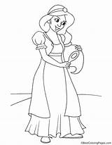 Mirror Princess Coloring sketch template