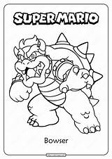 Bowser Coloringoo Koopa sketch template