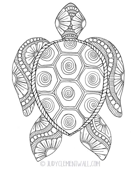 gorgeous sea turtle coloring page favecraftscom