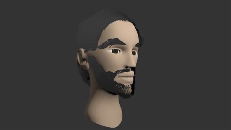 semi realistic head 3d model by emiyasyahriel emiyasyahriel