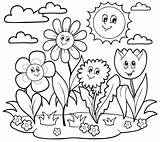 Coloring May April Showers Flowers Pages Printable Bring Kids Sheets Print Flower Spring Pdf Color Template Basket Pint Books Baskets sketch template