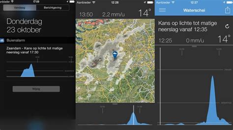 ios app buienalarm toont neerslagverwachting  widget gadgets nunl