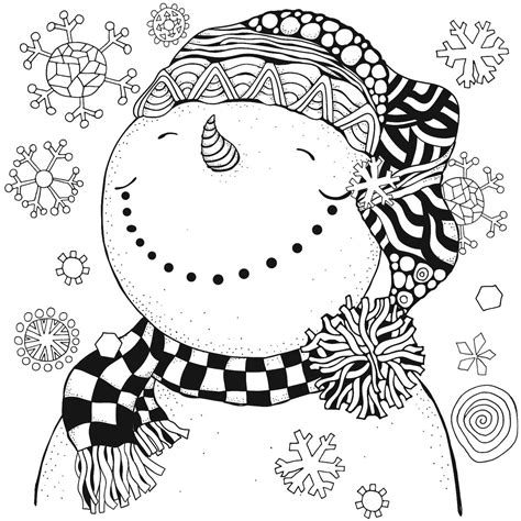 snowman coloring pages  kids adults  printable coloring pages