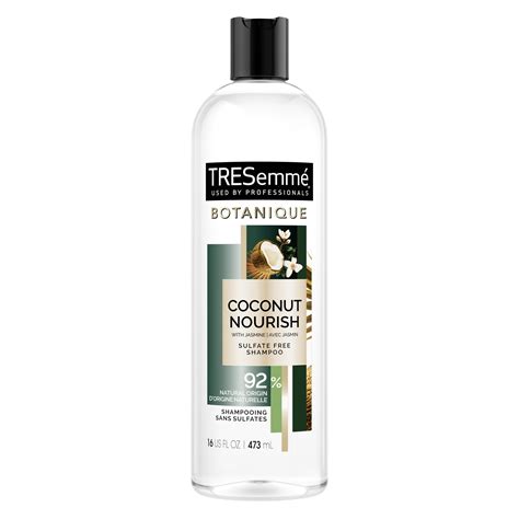 tresemme botanique botanique coconut nourish shampoo  percent derived