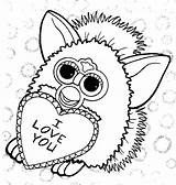 Furby Furbies Coloringpagesabc Search Allkidsnetwork Looking sketch template