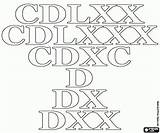 Tens Decine Romane Numerals Numeri Romani Tientallen Romeins Decenas Romanas sketch template