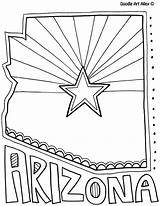 Arizona Coloring Pages State Az Flag States United Doodle Sheets Report Doodles Kids Printable Flower Facts Adult Alley Simple Mediafire sketch template