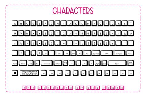 keyboard computer keys font  dingbats font bundles
