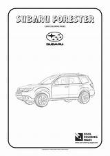 Subaru Coloring Forester Pages Impreza Cool Cars Kids Template Print Bmw sketch template