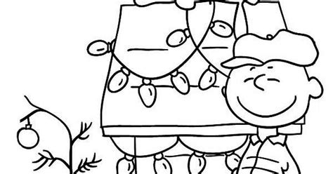 charlie brown christmas coloring pages christmas tree holiday